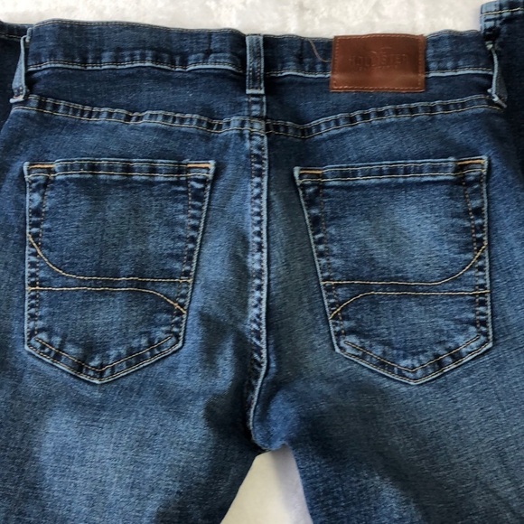 Hollister‎ Distressed Skinny Jeans Dark Wash Denim Slim Fit Size 30x30 - Picture 5 of 8